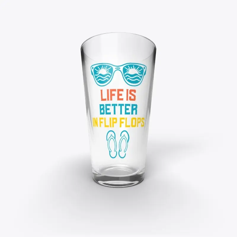 Life is Better in Flip Flops Funny Retro