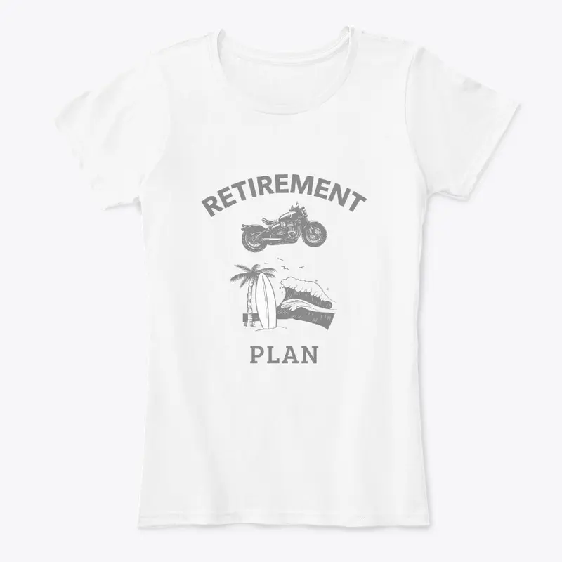 Vintage Retirement Plan Motorcycle Funny