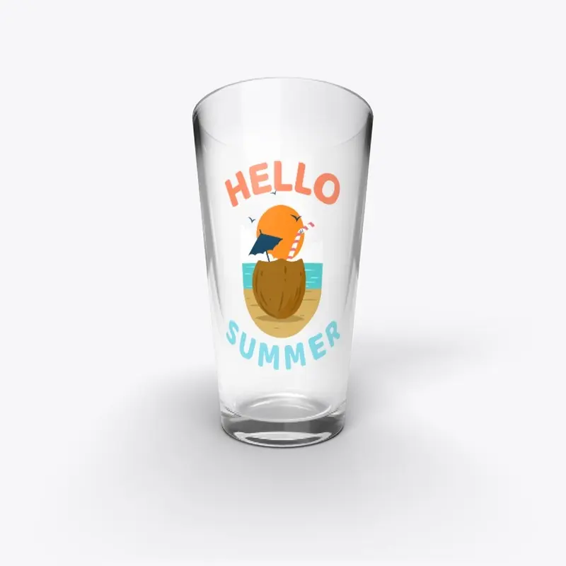 Hello Summer Funny Vacation Beach