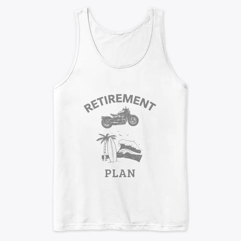 Vintage Retirement Plan Motorcycle Funny