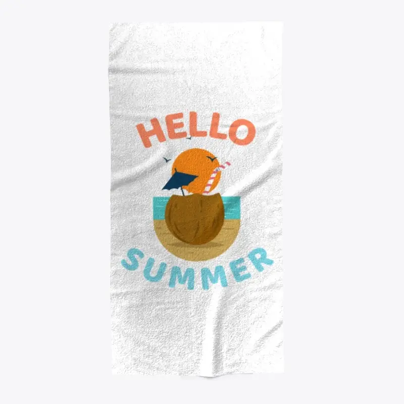 Hello Summer Funny Vacation Beach